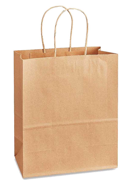 Twisted Handle Bag 8.27" X 4.53" X 10"  - 250 count