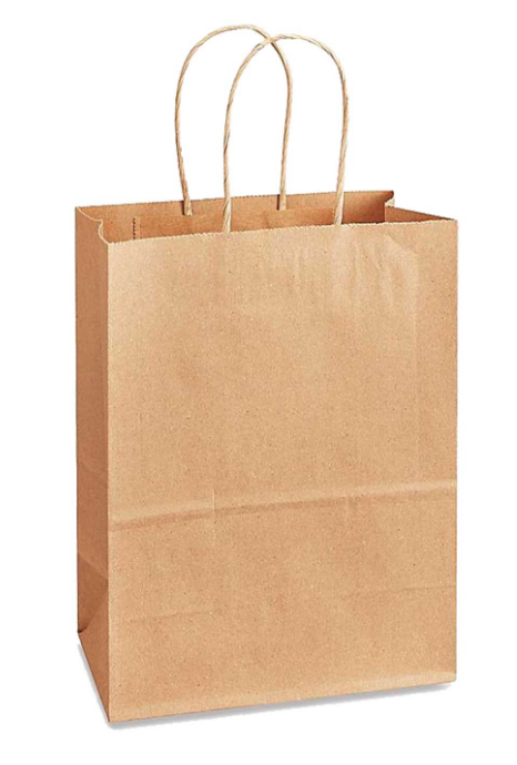 Twisted Handle Bag (Kraft) 9.84" X 5.12" X 13.19" - 200 count