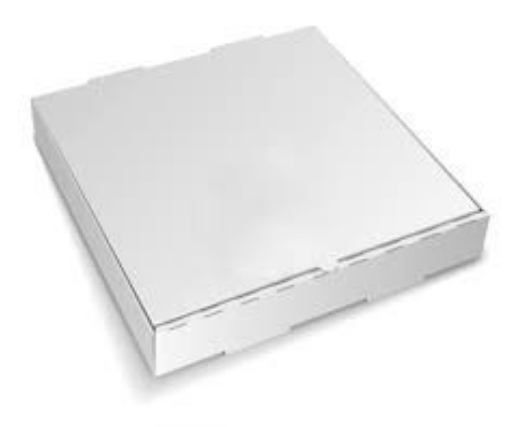 Pizza Box 14" White - 50 pcs per case