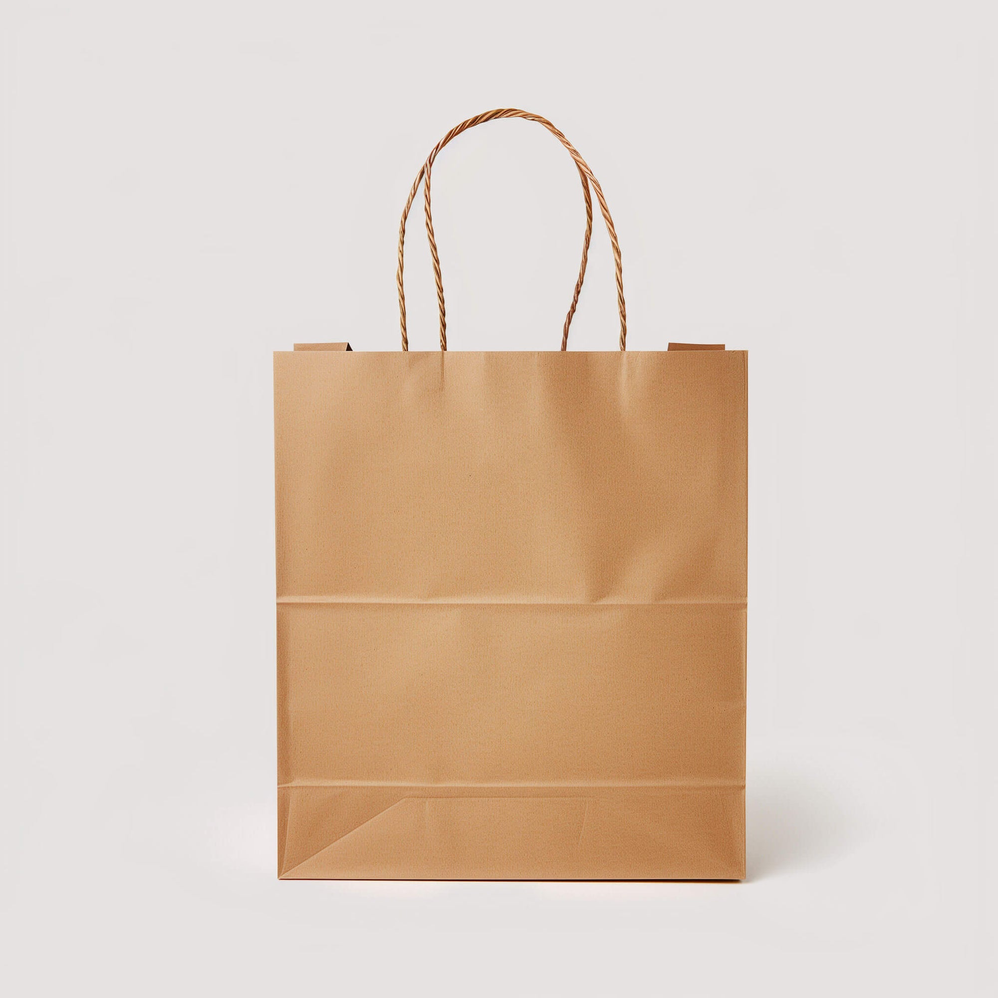 Twisted Handle Bag - 13” x 8.27” x 13.98” - Kraft